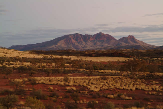 Purple tones, Mt Sonder, MacDonnell Ranges, Northern Territory, Australia.
