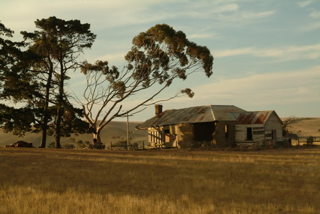 Old farm house, at Ceres, near Geelong, Victoria, Australia.