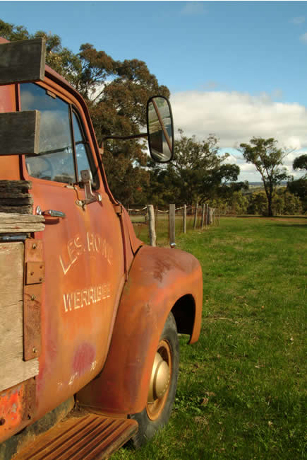 Bedford truck, Brisbane Ranges, Victoria, Australia.
