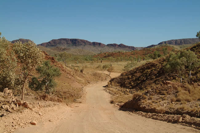 Mabel Downs Station track, Northern Territory, Australia.