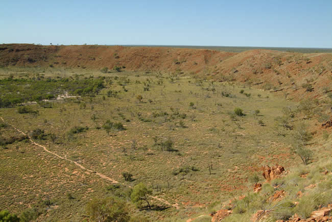 Wolfe Creek Crater, Kimberley, Western Australia.