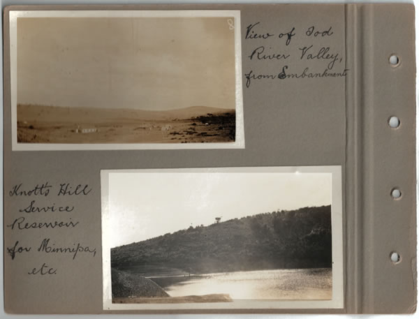 View Tod River Valley from Embankment; Knott's Hill Service Reservoir for Minnipa, etc.