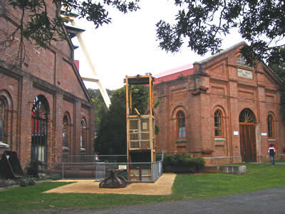 Buildings at the Beaconsfield Gold Mine, Tasmania, Australia