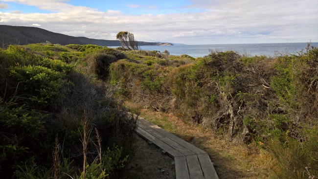 Blanket Bay from the Great Ocean Walk, Cape Otway, Victoria, Australia.