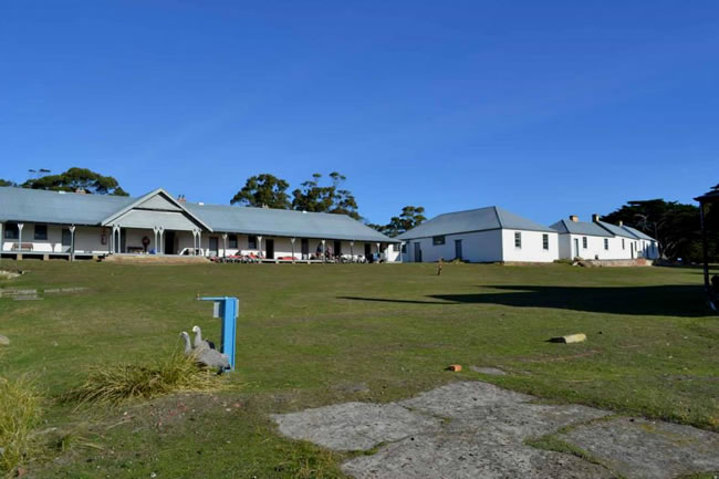 Convict barracks, Maria Island, Tasmania, Australia.