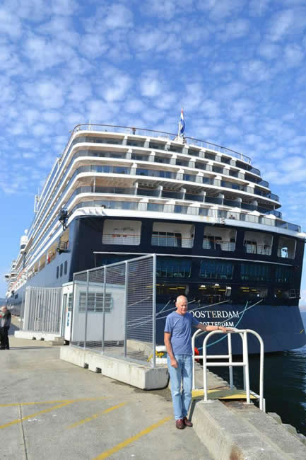 The cruise ship Oosterdam, Hobart, Tasmania, Australia.