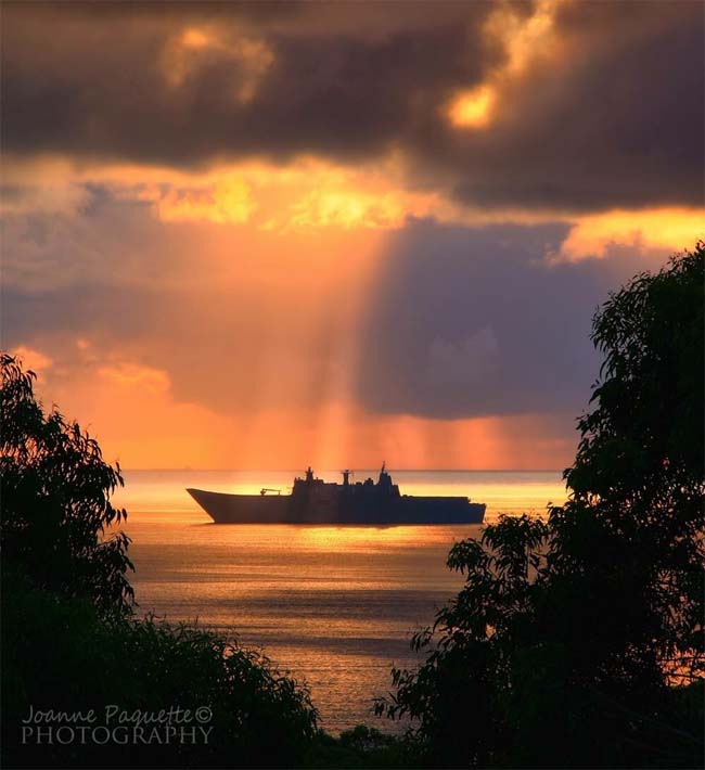 HMAS Adelaide, at Jervis Bay, Australia.