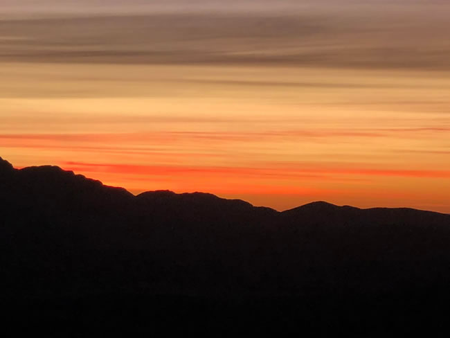 Magnificent sunset, Flinders Ranges, South Australia.