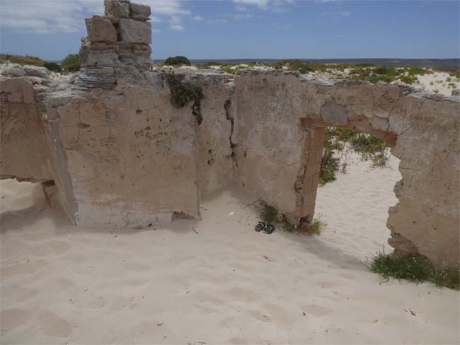 Looking out from the ruins of the old Telegraph Station, at Eucla, Western Australia.