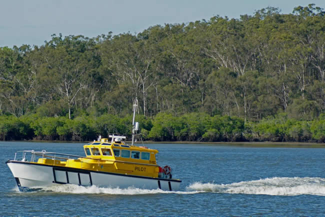 Pilot boat. Gladstone Harbour, Queensland, Australia.