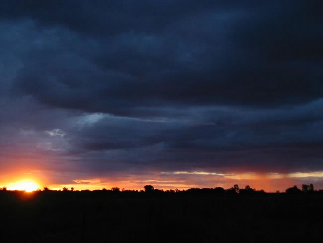 Red sky in the morning ..., Maude New South Wales, Australia.