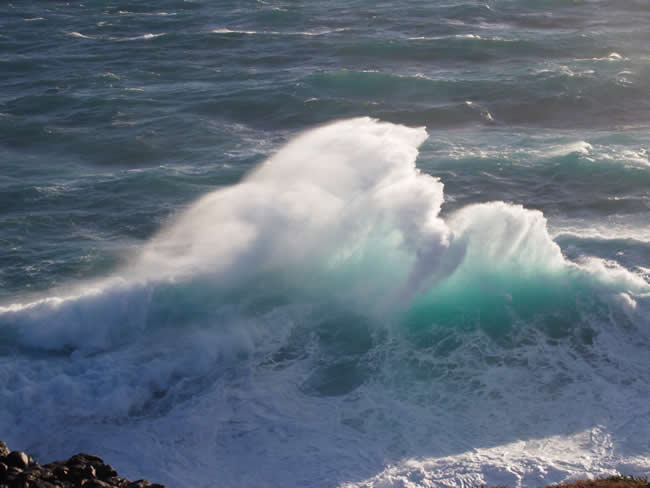 Spectacular breaker at Cape Bridgewater, near Portland, Victoria's west coast, Australia.