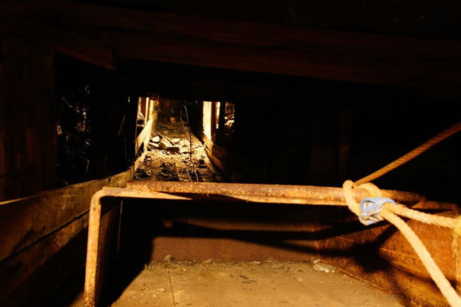 Mine machinery, State Coal Mine, Wonthaggi, Victoria, Australia.