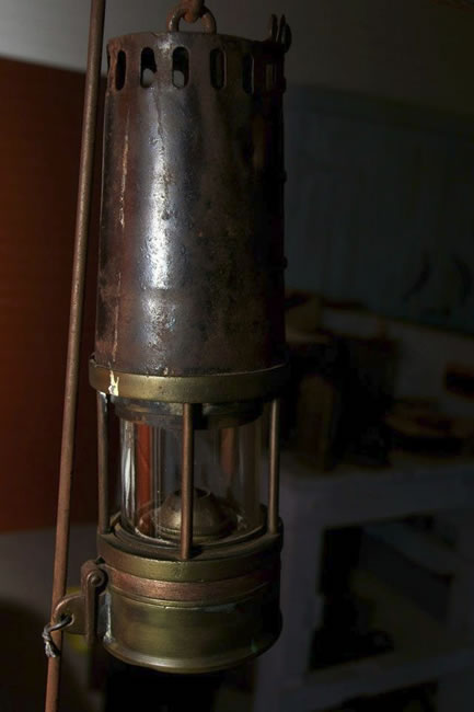 Miner's lantern, State Coal Mine, Wonthaggi, Victoria, Australia.