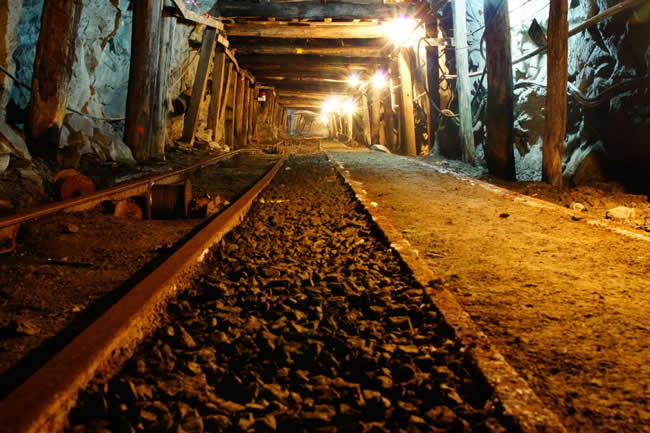 Underground railway, State Coal Mine, Wonthaggi, Victoria, Australia.