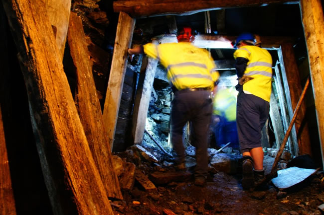 Underground workers, State Coal Mine, Wonthaggi, Victoria, Australia.