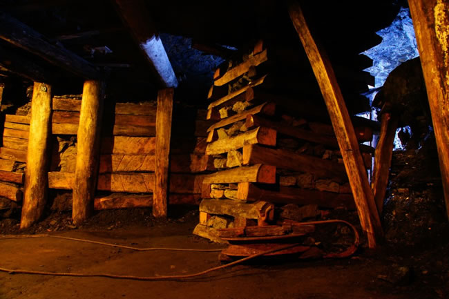 Underground workings, State Coal Mine, Wonthaggi, Victoria, Australia.