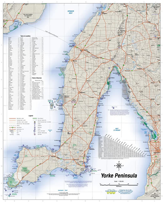 Yorke Peninsula and the Copper Coast - planning map