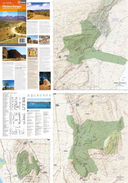 Hema map of Flinders Ranges South Australia - detail