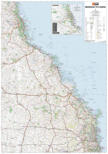 Hema Queensland - Brisbane to Cairns map