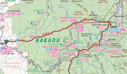 Hema top end national parks - Litchfield, Katherine, Kakadu map