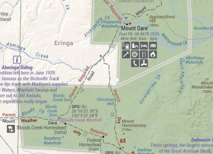 Hema Great Desert Tracks map of the Simpson Desert - Mount Dare