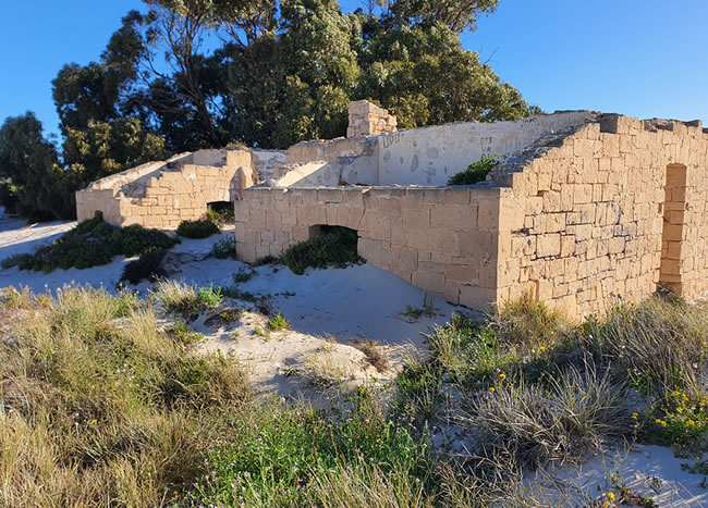 The ruins of the old Telegraph Station, Eucla, Western Australia.