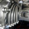 Toyota Landcruiser swivel housing with a split CV joint boot protecting it.