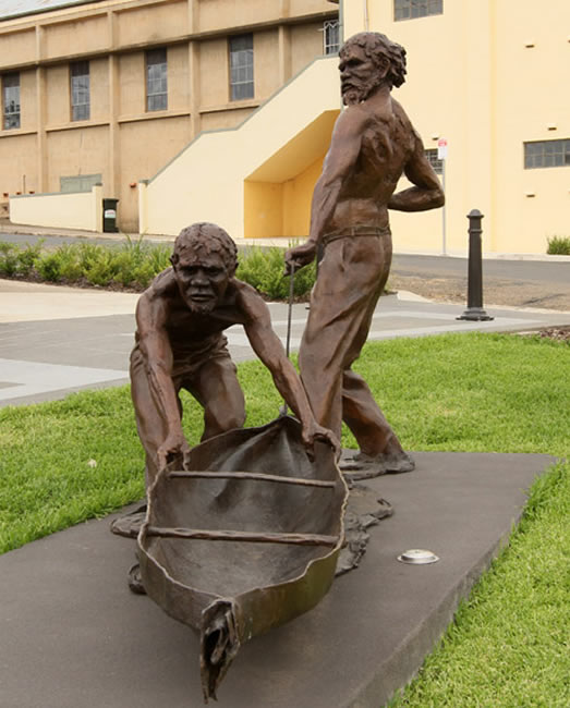 Memorial for Yarri and Jacky at Gundagai. Opened on 10 June 2017