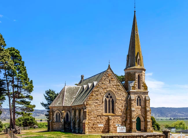Former Methodist / Uniting church building at Ross, Tasmania.
